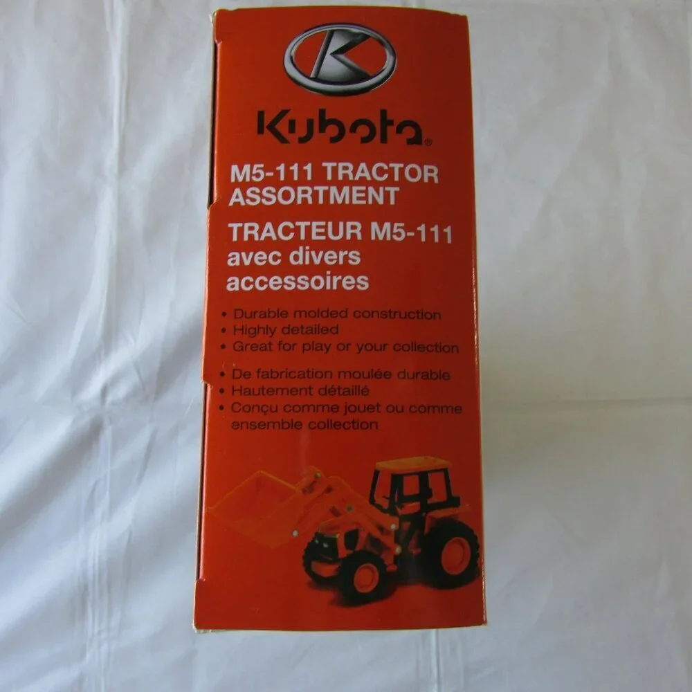 Kubota M5-111 Tractor Ranch Horse Animals Playset 1:32 10 PCS